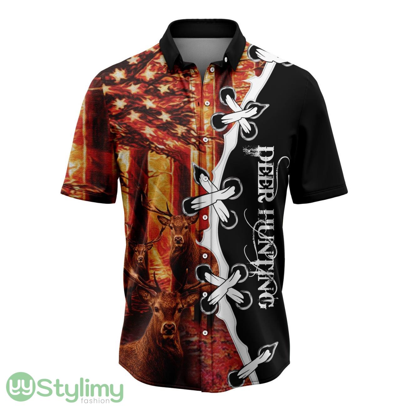 Deer Hunting Flag Forest Hawaiian Shirt Summer Gift For Men Women 2 Deer Hunting Flag Forest Hawaiian Shirt Summer Gift For Men Women Product Photo 1