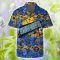 Denver Nuggets Flower Pattern Tem Logo Combo Hawaiian Shirt And Shorts Product Photo 2