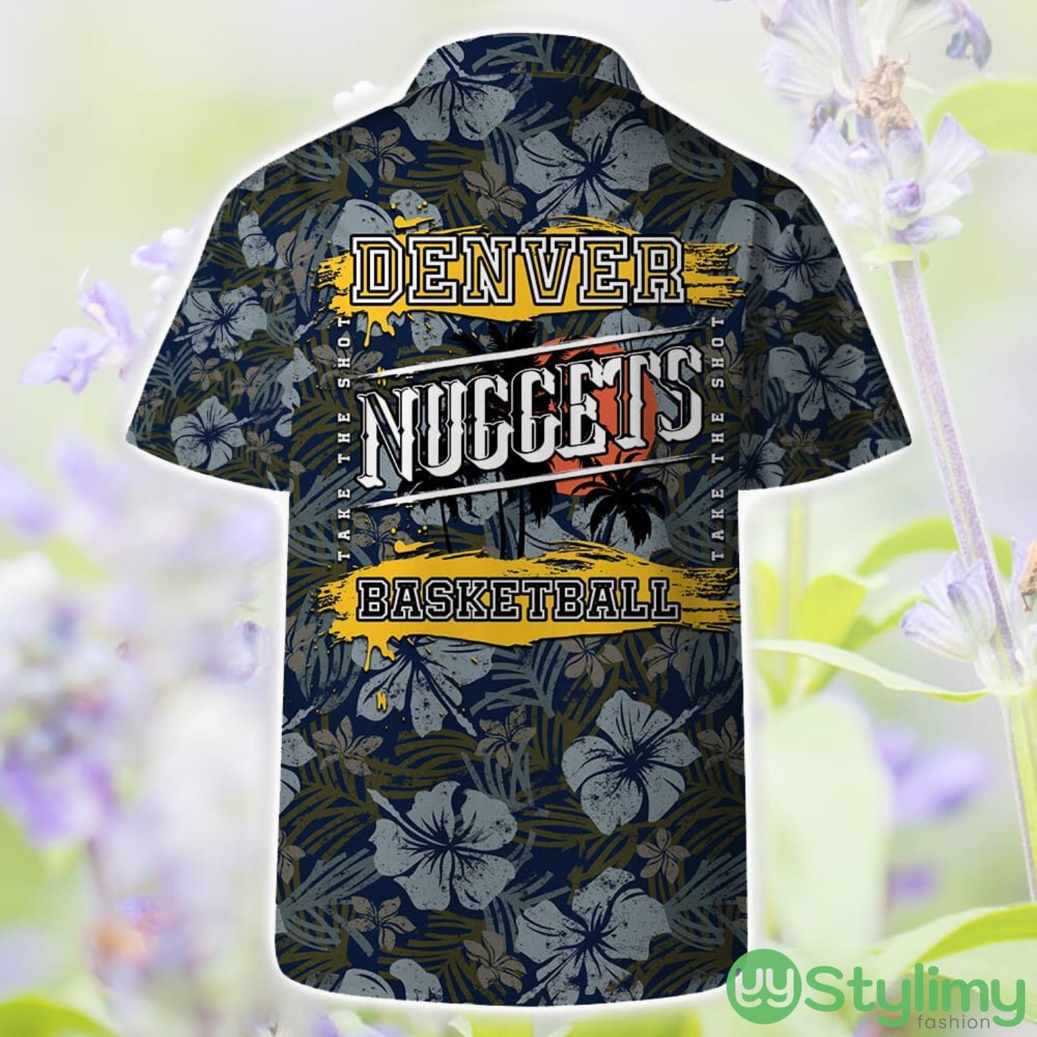 Denver Nuggets Funny Beach Summer Hawaiian Shirt And Shorts 2 Denver Nuggets Funny Beach Summer Hawaiian Shirt And Shorts Product Photo 2