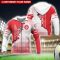 Deportivo Toluca Custom Name All Over Printed 3D Hoodie For Fans Product Photo 2