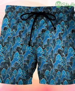 Detroit Lions Emblem Helmet v6 Beach Hawaiian Shorts For Men Trending Summer Product Photo 1