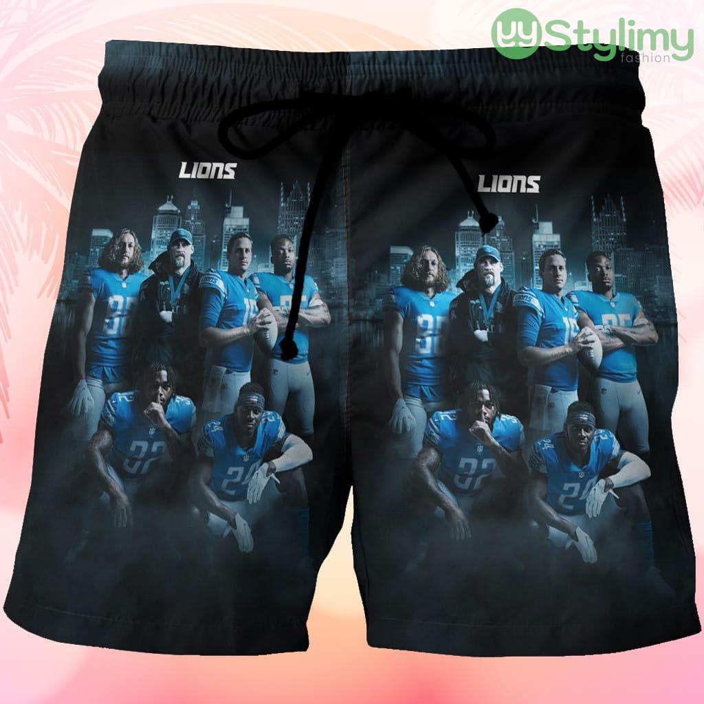 Detroit Lions Team v4 Beach Hawaiian Shorts For Men Trending Summer 3 Detroit Lions Team v4 Beach Hawaiian Shorts For Men Trending Summer Product Photo 1