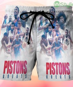 Detroit Pistons All Players1 Beach Hawaiian Shorts For Men Trending Summer Product Photo 1