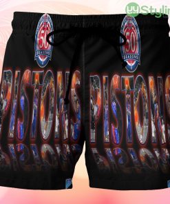 Detroit Pistons All Players2 Beach Hawaiian Shorts For Men Trending Summer Product Photo 1