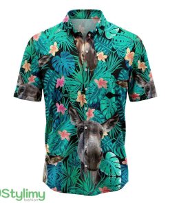 Donkeys Tropical Hawaiian Shirt 3D Printed Beach Shirt Product Photo 1