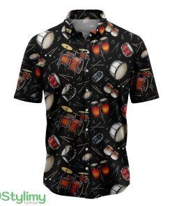 Drum Retro Hawaiian Shirt Summer Gift For Men Women Product Photo 1