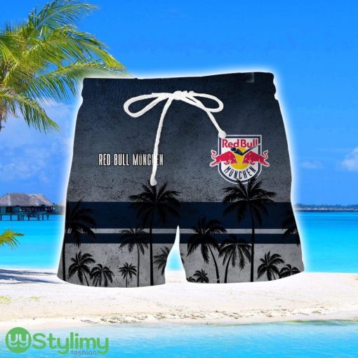 EHC Red Bull Munchen Tropical Aloha Hawaiian Shirt And Shorts Product Photo 2