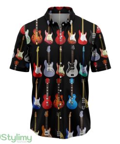 Electric Guitar Colorful Aloha Hawaiian Shirt Beach Summer Gift Product Photo 1