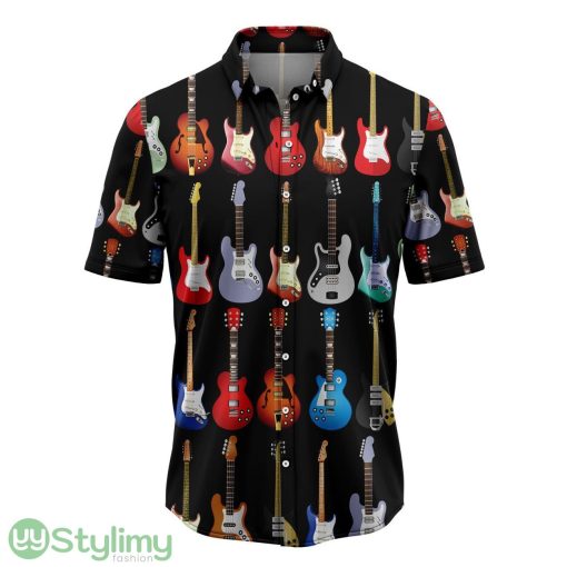 Electric Guitar Colorful Aloha Hawaiian Shirt Beach Summer Gift Product Photo 1