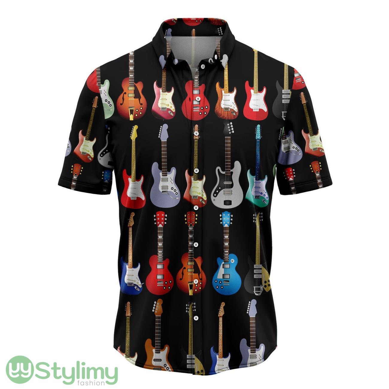 Electric Guitar Colorful Aloha Hawaiian Shirt Beach Summer Gift 2 Electric Guitar Colorful Aloha Hawaiian Shirt Beach Summer Gift Product Photo 1