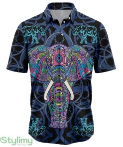 Elephant Blue Mandala Hawaiian Shirt Summer Gift For Men Women Product Photo 1