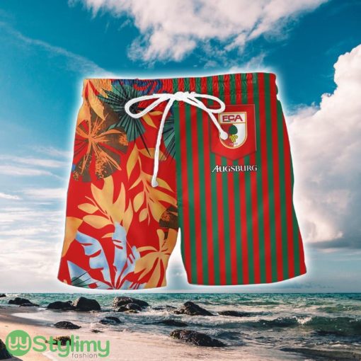 FC Augsburg Aloha 3D Hawaiian Shirt And Shorts Summer Vacation Gift Product Photo 2