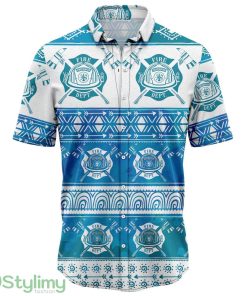 Firefighter Feather Pattern Hawaiian Shirt 3D Printed Beach Shirt Product Photo 1