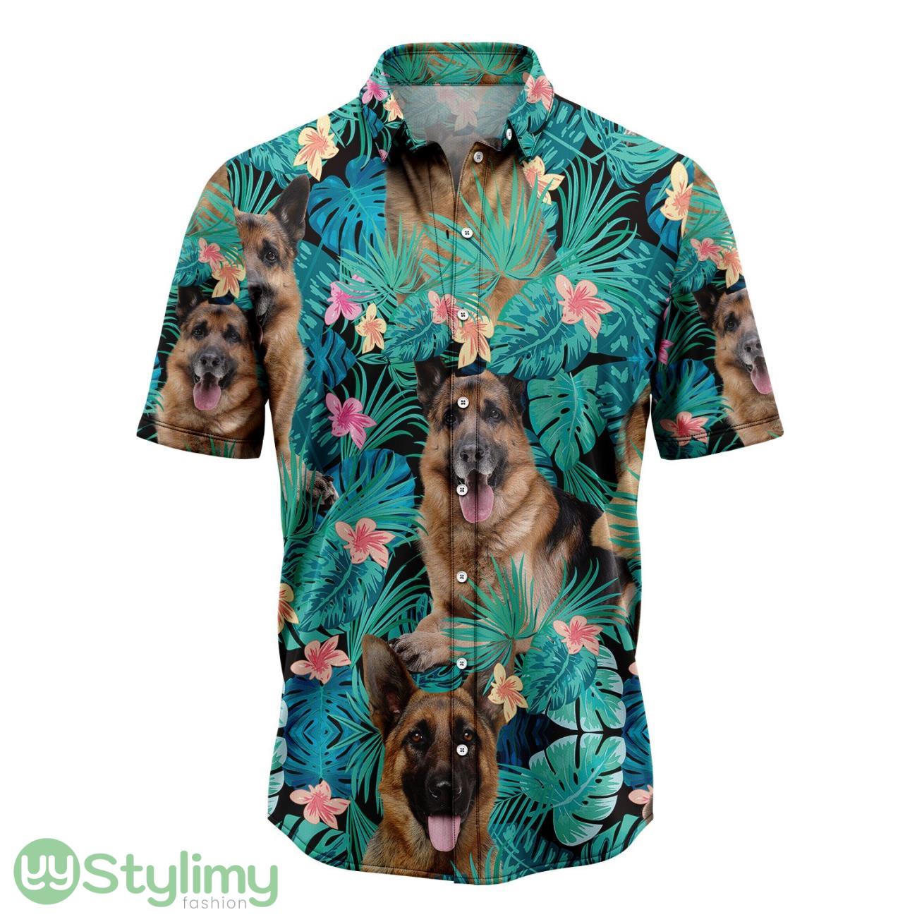 German Shepherd Tropical Hawaiian Shirt 3D Printed Beach Shirt 2 German Shepherd Tropical Hawaiian Shirt 3D Printed Beach Shirt Product Photo 1