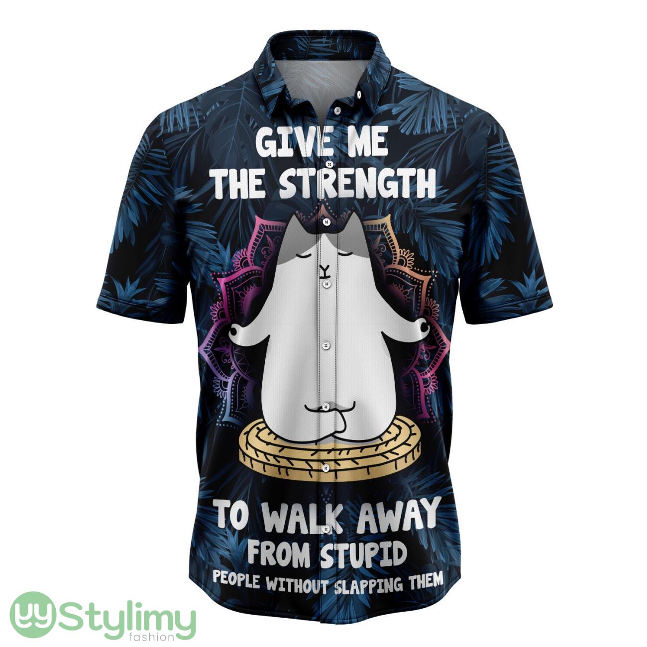 Give Me The Strength To Walk Away From Stupid People Cat Hawaiian Shirt Summer Gift For Men Women 2 Give Me The Strength To Walk Away From Stupid People Cat Hawaiian Shirt Summer Gift For Men Women Product Photo 1