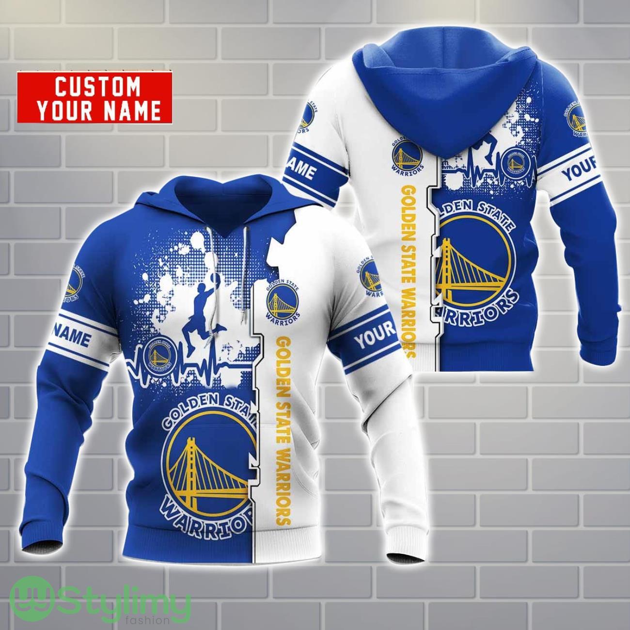 Golden State Warriors AOP Hoodie Custom Name Unisex Hoodie Zip Hoodie For Men And Women 2 Golden State Warriors AOP Hoodie Custom Name Unisex Hoodie Zip Hoodie For Men And Women Product Photo 2