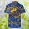 Golden State Warriors Flower Pattern Tem Logo Combo Hawaiian Shirt And Shorts Product Photo 2