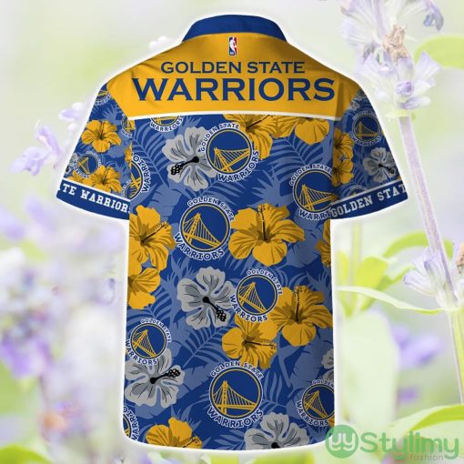Golden State Warriors Team NBA Hawaii Set Hawaiian Shirt And Beach Short For Fans Product Photo 2
