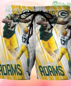 Green Bay Packers Davante Adams no17 v8 Beach Hawaiian Shorts For Men Trending Summer Product Photo 1