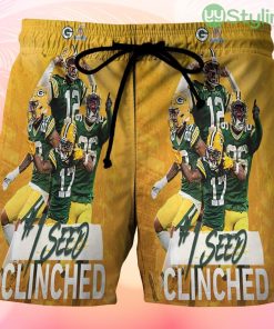 Green Bay Packers No1 Seed Beach Hawaiian Shorts For Men Trending Summer Product Photo 1