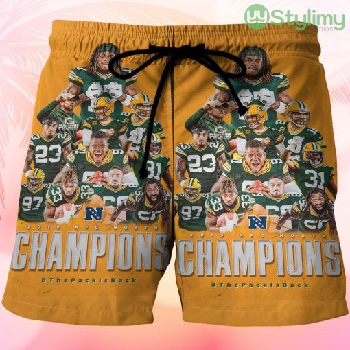 Green Bay Packers Player Team v13 Beach Hawaiian Shorts For Men Trending Summer Product Photo 1