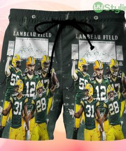 Green Bay Packers Player Team v4 Beach Hawaiian Shorts For Men Trending Summer Product Photo 1