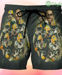Green Bay Packers Player Team v5 Beach Hawaiian Shorts For Men Trending Summer Product Photo 1