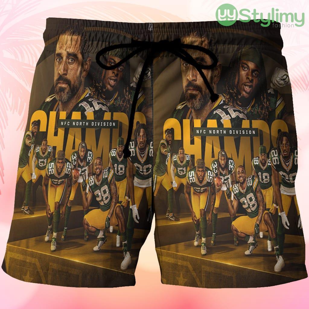 Green Bay Packers Player Team v7 Beach Hawaiian Shorts For Men Trending Summer 3 Green Bay Packers Player Team v7 Beach Hawaiian Shorts For Men Trending Summer Product Photo 1