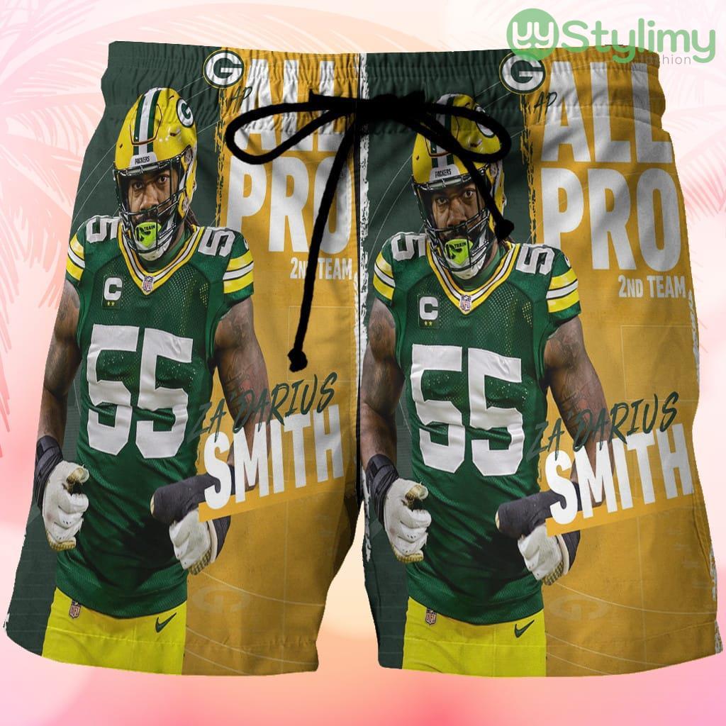 Green Bay Packers Za Darius Smith no55 Beach Hawaiian Shorts For Men Trending Summer 3 Green Bay Packers Za Darius Smith no55 Beach Hawaiian Shorts For Men Trending Summer Product Photo 1