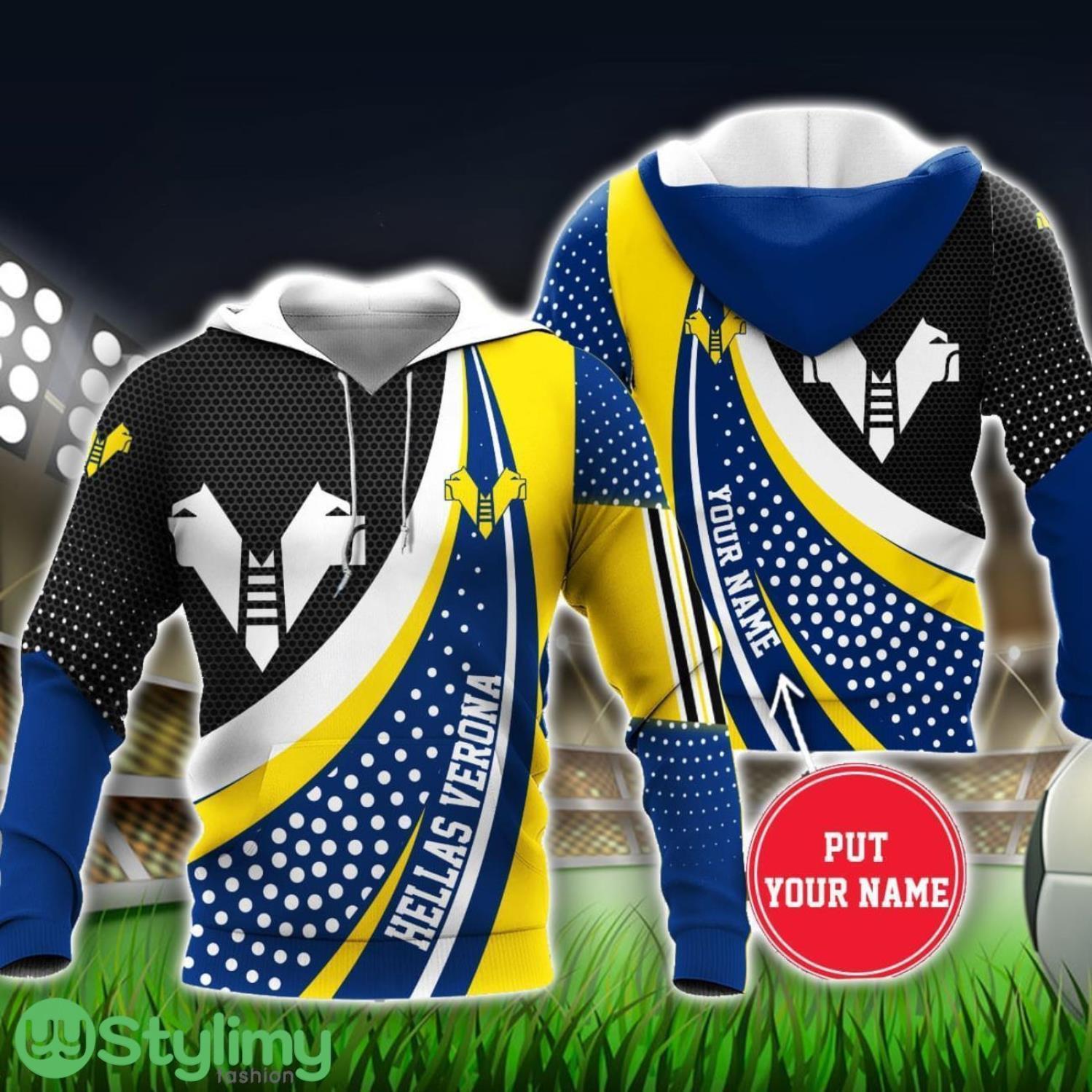 Hellas Verona Custom Name 3D Hoodie Unisex Sport Team Gift 2 Hellas Verona Custom Name 3D Hoodie Unisex Sport Team Gift Product Photo 2