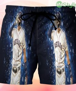 Houston Astros Carlos Correa 1 Beach Hawaiian Shorts For Men Trending Summer Product Photo 1