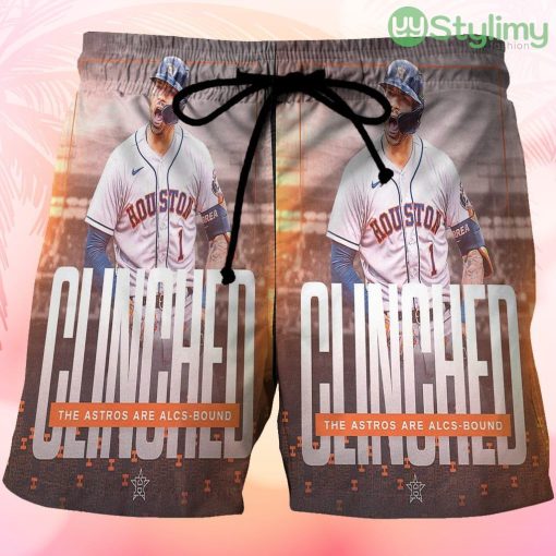 Houston Astros Carlos Correa 1 v2 Beach Hawaiian Shorts For Men Trending Summer Product Photo 1