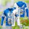 Huddersfield Town Custom Name 3D Hoodie Heartbeat Pattern Cute Gift For Men And Women Product Photo 2