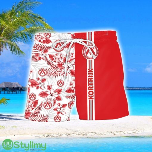 K.V. Kortrijk Tropical Aloha Hawaiian Shirt And Shorts Custom Name Product Photo 2
