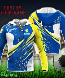 Leeds United 3D Hoodie All Over Printed Limited For Fans Personalized Name Unisex Hoodie Product Photo 1