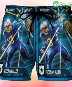 Los Angeles Chargers 13 Keenan Allen Beach Hawaiian Shorts For Men Trending Summer Product Photo 1