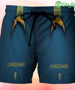 Los Angeles Chargers Emblem v8 Beach Hawaiian Shorts For Men Trending Summer Product Photo 1
