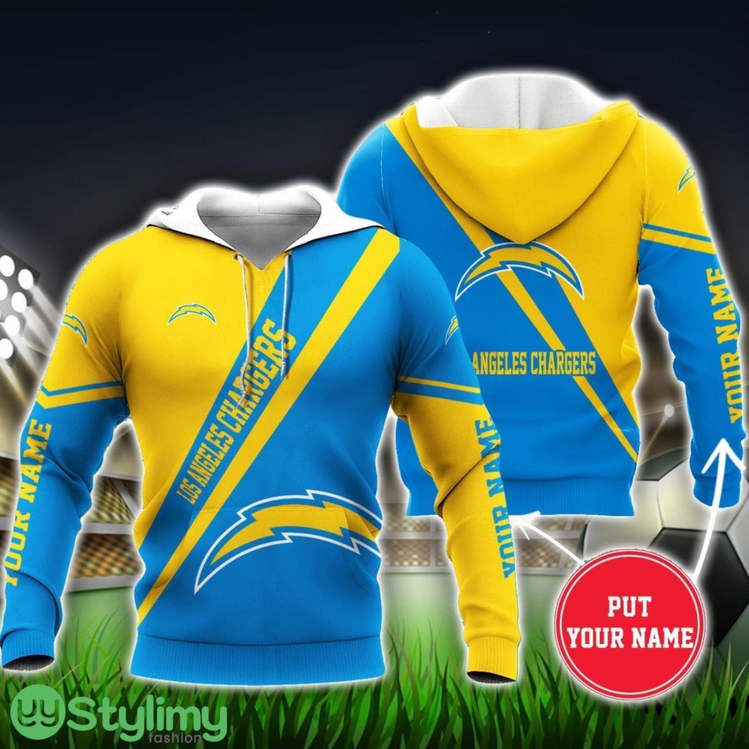 Los Angeles Chargers NFL Team Custom Name 3D Hoodie Unisex Sport Team Gift 2 Los Angeles Chargers NFL Team Custom Name 3D Hoodie Unisex Sport Team Gift Product Photo 2
