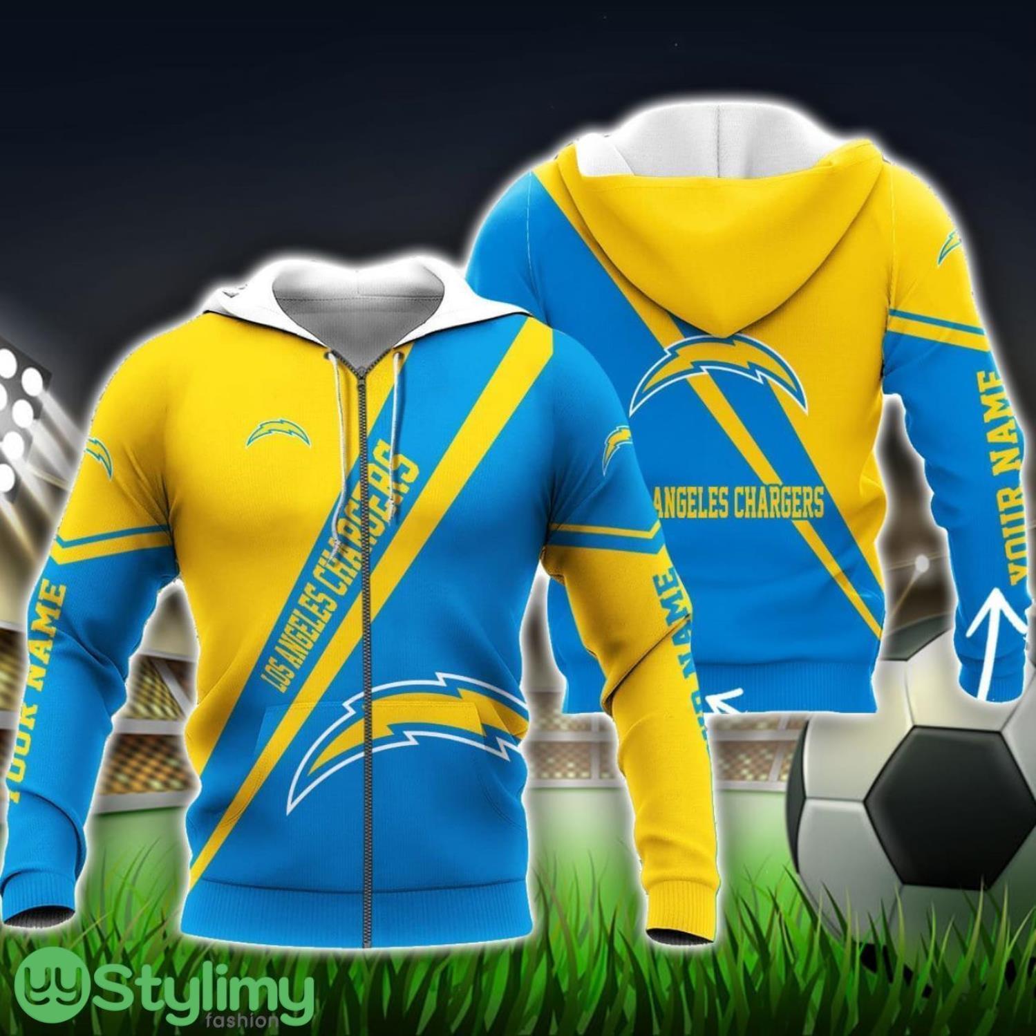 Los Angeles Chargers NFL Team Custom Name 3D Hoodie Unisex Sport Team Gift 7 Los Angeles Chargers NFL Team Custom Name 3D Hoodie Unisex Sport Team Gift Product Photo 1