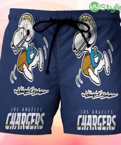 Los Angeles Chargers Snoopy v49 Beach Hawaiian Shorts For Men Trending Summer Product Photo 1