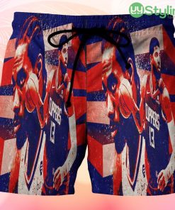 Los Angeles Clippers Paul George 131 Beach Hawaiian Shorts For Men Trending Summer Product Photo 1