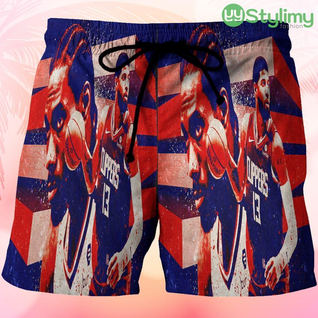 Los Angeles Clippers Paul George 131 Beach Hawaiian Shorts For Men Trending Summer 3 Los Angeles Clippers Paul George 131 Beach Hawaiian Shorts For Men Trending Summer Product Photo 1