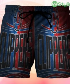 Los Angeles Clippers Stone Beach Hawaiian Shorts For Men Trending Summer Product Photo 1