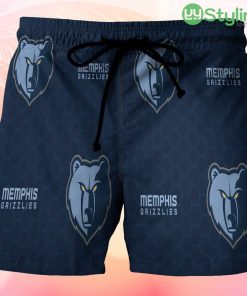 Memphis Grizzlies Emblem v1 Beach Hawaiian Shorts For Men Trending Summer Product Photo 1