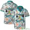 Miami Dolphins Short Sleeve Shirt Pattern Parrot Beach Combo Hawaiian Shirt And Shorts Product Photo 2