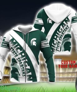 Michigan State Spartans Custom Name Full Printed 3D Hoodie Logo Team Hoodie For Fans Product Photo 1