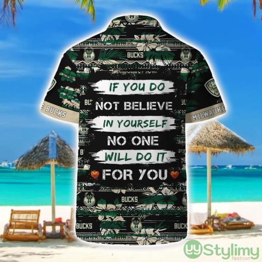 Milwaukee Bucks Hawaii Set Pattern Vintage 3D Hawaiian Shirt And Shorts Product Photo 2