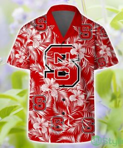 NC State Wolfpack NCAA Short Sleeve Shirt Beach Pattern Combo Hawaiian Shirt And Shorts Product Photo 1