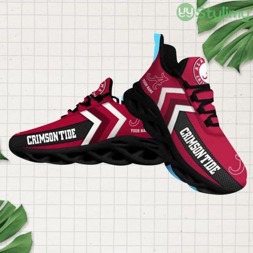 Ncaa Alabama Crimson Tide Custom Name Max Soul Shoes Chunky Sneakers Fashion For Fans Product Photo 1