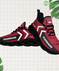 Ncaa Arkansas Razorbacks Custom Name Max Soul Shoes Chunky Sneakers Fashion For Fans Product Photo 1